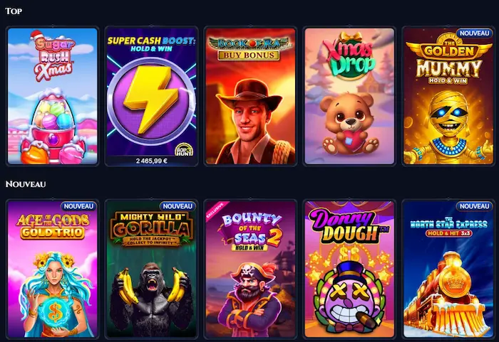 Cazeus Casino Jeux